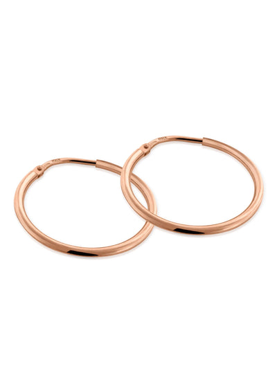 Kreis Creolen HOOP Dezent Roségold Vergoldet-0