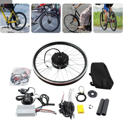 20" Fahrradmotor-Kit 36V 250W Vorderrad Elektrofahrrad Ebike Umbausatz Nabenmotor Radfahren mit LED-Anzeige 30 km/h Geschwindigkeit BrandMe24