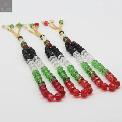 33 PCs 10cm Cut Glass Crystal Muslim Beads BrandMe24