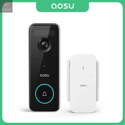 AOSU 5MP Ultra HD 2,4/5G WiFi Video Türklingel Außenkamera PIR Bewegungserkennung 2-Wege Audio Drahtlose Türklingel Unterstützung Alex BrandMe