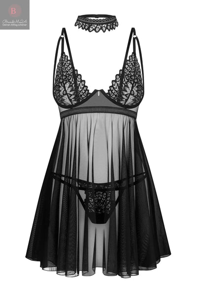 Babydoll Donarella black - XL/2XL-0