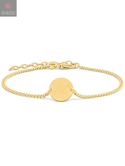 Armband Panzerkette CIRCLE Vergoldet-0