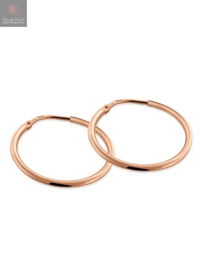 Kreis Creolen HOOP Dezent Roségold Vergoldet-0