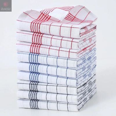 1/5/10 Stück klassisches kariertes Geschirrtuch, Scheuerschwamm, weiches großes Küchentuch, geeignet für Bar- und Küchenreinigung BrandMe24