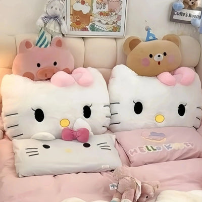 Comfortable Big Size Hello Kitty Back Cushion Headrest Comfortable Sofa Bed Throw Pillow Cuddly Pillow Home Decor Gifts Girl BrandMe24