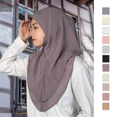 Double-Layer Chiffon Headscarf for Women BrandMe24