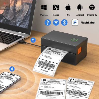 Express Single Machine Printer Electronic Face Sheet Thermal Label BrandMe24