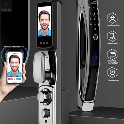 Face Recognition Lock Remote Visual Intercom Intelligent Fingerprint Lock BrandMe
