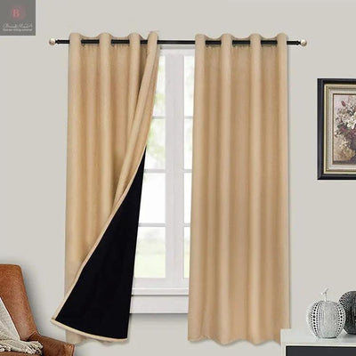 Full Blackout Hot Sale Curtain With Black Lining On The Back BrandMe24