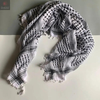 Keffiyeh Square Scarf Middle East Dubai Scarf Muslim Kerchief BrandMe24