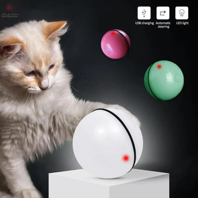 LED Laser Electronic Rolling Pet Funny Cat Toy Ball BrandMe24