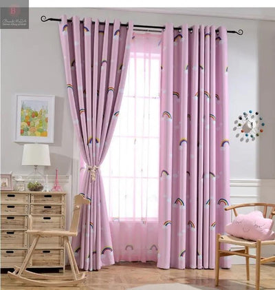 Rainbow Children Boys And Girls Bedroom Den Blackout Curtain Cloth BrandMe24