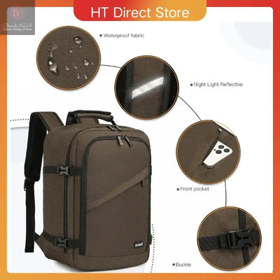 S/M/L Kono Cabin bag-Minimalist, Lightweight, Compatible with Ryanair hand luggage, Travel Backpack, 20L-38L BrandMe24