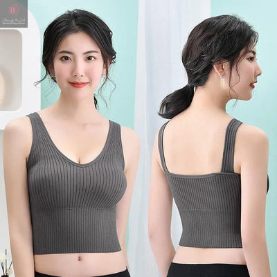 Seamless threaded bra with built-in padding for the chest area BrandMe24