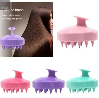 Silicone Brush To Clean The Scalp And Massage The Blood Meridians BrandMe