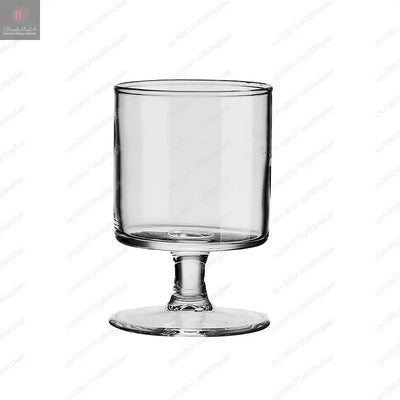 Simple ins wind straight height foot glass cup bar high value cocktail  household juice beverage BrandMe24
