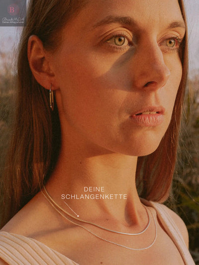 Schlangenkette ETERNITY Dünn Silber-0