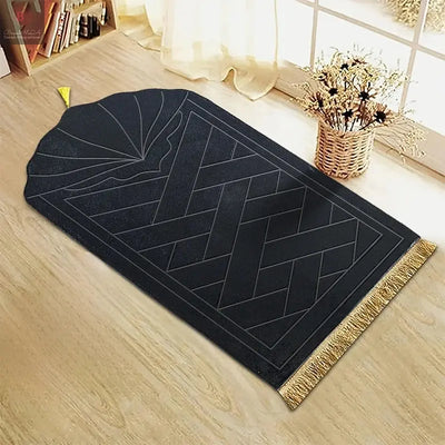 Thickened sponge prayer mat with tassel embossed prayer mat soft and easy to carry can be used in many scenes BrandMe24