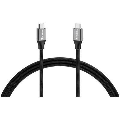 VARTA kabel USB-C - USB-C, 100W, 2m, černá (57936101111)-0