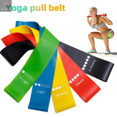 Yoga Resistance Rubber Bands Indoor Outdoor Fitness Equipment 0.35mm-1.1mm Pilates Sport Training Workout Elastic Bands BrandMe24